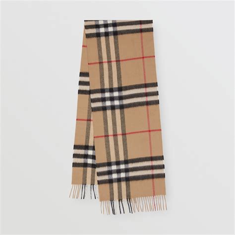 Burberry Classic Check Cashmere Scarf 'Archive Beige'